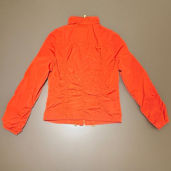 Calvin Klein Red/Orange Lightweight Bomber Jacket w/ Gold Hardware Large - Picture 4 of 10